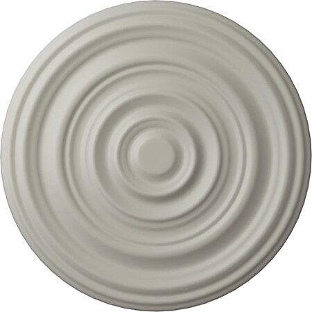 Ekena Millwork Carton Smooth Ceiling Medallion (Fits Canopies up to 9 1/8"), 29 1/8"OD x 1 1/2"P, Pot of Cream CM29CAPCF